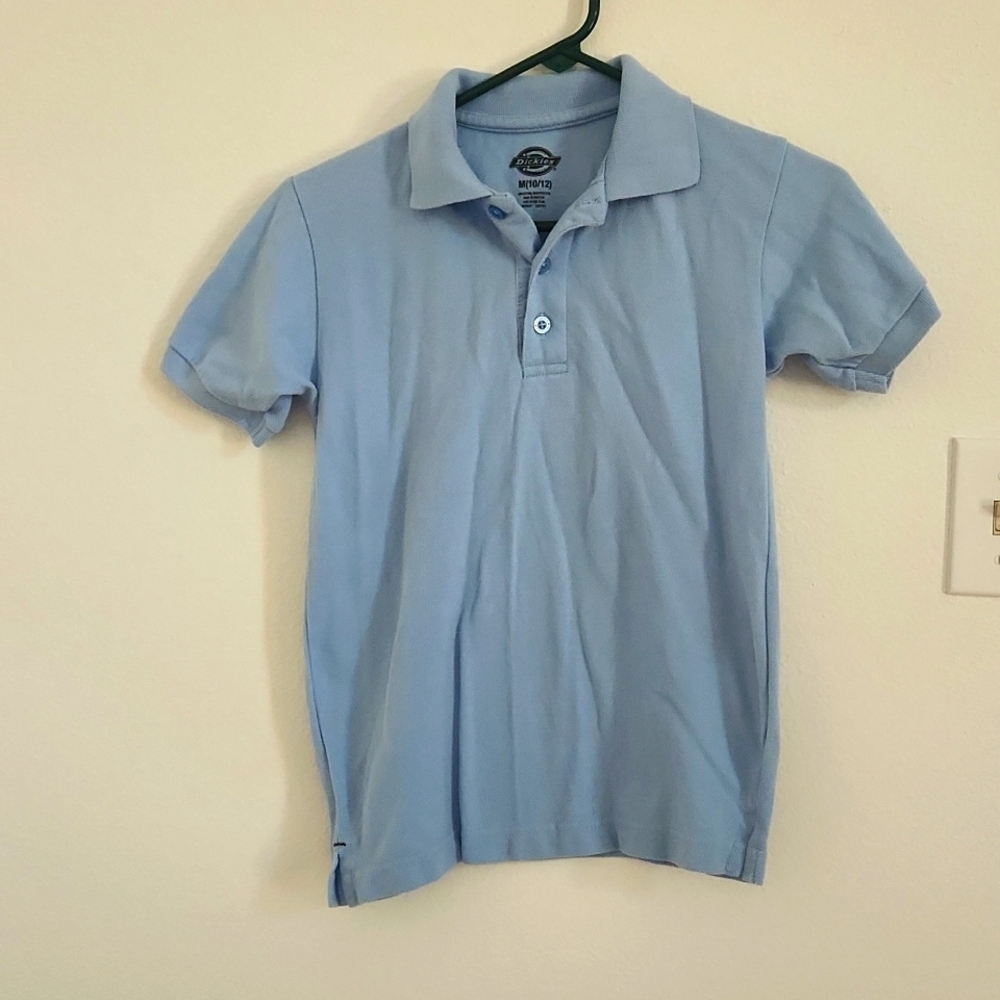 Boys 10/12 Dickies Blue Polo